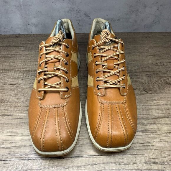 Perry Ellis Classic Chaser Style Lace up Shoes~Tan - Picture 3 of 8